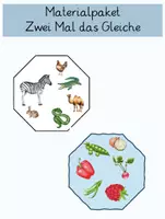 Vorschau - Spiele - Materialpaket zum Spiel "Zwei Mal das Gleiche" - Deckblatt