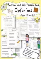 Vorschau - Unterrichtsreihen - Materialpaket Fatma und Ali feiern das Opferfest Klasse 1-4 - Deckblatt