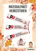 Vorschau - Anderer Materialtyp - Materialpaket Vorlage Schokoriegel - Geschenk zum Basteln Herbst Herbstferien - Deckblatt