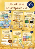 Vorschau - Mal- und Bastelvorlagen - Mäuseklasse: Gesamtpaket XXL - Deckblatt