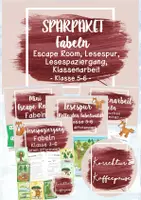 Vorschau - Stundenentwürfe - SPARPAKET / Materialpaket "Fabeln" - Lesespur, Escape Room, Lesespaziergang & Klassenarbeit - Klasse 5-6 - Deckblatt