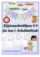 Vorschau - Arbeitsblätter - Materialpaket Ziffern schreiben im 1. Schulhalbjahr - Deckblatt