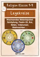 Vorschau - Stundenentwürfe - wachsendes Materialpaket Legekreise Religion - Deckblatt