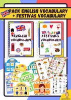 Aperçu - Apprentissages en autonomie - Kit pédagogique: English Vocabulary + Festivals Vocabulary - Page de couverture