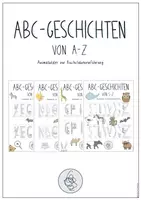 Vorschau - Arbeitsblätter - Bundle - Ausmalbilder zu den ABC-Geschichten A - Z zur Buchstabeneinführung - Deckblatt