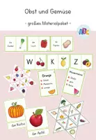 Vorschau - Spiele - Wortschatz Obst und Gemüse : großes Materialpaket - Deckblatt