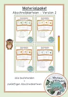 Vorschau - Arbeitsblätter - Materialpaket - Abschreibkarteien (Version 2) - Deckblatt