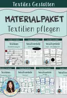 Vorschau - Arbeitsblätter - Materialpaket - Textilien pflegen - Deckblatt
