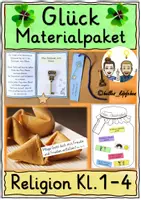 Vorschau - Stundenentwürfe - GLÜCK Materialpaket Religionsunterricht Grundschule Klasse 1-4 - Deckblatt