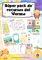 Vista previa - Manualidades / Dibujos para colorear - Súper pack de recursos del Verano. - Portada