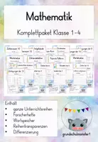 Vorschau - Unterrichtsreihen - Komplettpaket Mathematik Klasse 1-4 - Deckblatt