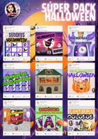 Vista previa - Hojas de trabajo - SÚPER PACK HALLOWEEN - Portada