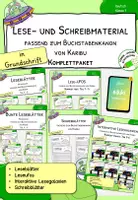 Vorschau - Arbeitsblätter - XXL-Paket Lesematerial zu Karibu 1 (Version 2016) in Grundschrift | Lesetraining & Arbeitsblätter zum Lesen lernen für Klasse 1 - Deckblatt
