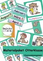 Vorschau - Bildkarten - Materialpaket Otterklasse - Classroommanagement - Deckblatt