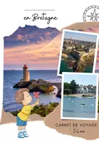 Aperçu - Apprentissages en autonomie - Kit Carnets de voyage à remplir - Bretagne - 3-6 ans ET 6-10 ans - Page de couverture