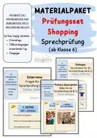 Vorschau - Bildkarten - Materialpaket Prüfungsset "shopping", Sprechprüfung ab Kl. 6 - Deckblatt