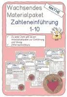 Vorschau - Arbeitsblätter - #SilvesterKnaller24 Materialpaket Ziffern 1-10 (Zahleneinführung) - Deckblatt