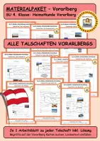 Vorschau - Arbeitsblätter - MATERIALPAKET: Vorarlberger Talschaften - Arbeitsblätter - Deckblatt