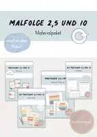 Vorschau - Arbeitsblätter - Materialpaket: Malfolge der 2, 5 und 10 - Deckblatt