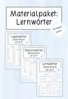 Vorschau - Aufgabenkarten - Materialpaket: Lernwörter-Stationen (Sprachbuch JoJo 4) - Deckblatt