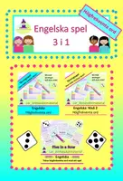 förhandsvisning - Högfrekventa ord Engelska 3 olika spel - försättsblad