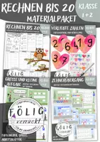 Vorschau - Arbeitsblätter - Rechnen bis 20 - Arbeitsblätter, Spiele, digitale Tafelbilder - Materialpaket - Deckblatt