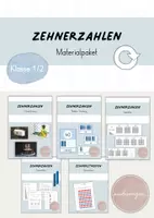 Vorschau - Mal- und Bastelvorlagen - Materialpaket: Zehnerzahlen - Deckblatt