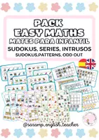 Vista previa - Hojas de trabajo - PACK: EASY MATHS/ MATEMÁTICAS EN INFANTIL - Portada