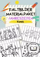 Vorschau - Mal- und Bastelvorlagen - Faltbilder - Jahreszeiten - Materialpaket - Deckblatt