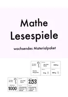 Vorschau - Spiele - Materialpaket Lesespiele „Ich habe, wer hat“ Mathe (wachsend) - Deckblatt