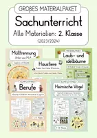 Vorschau - Unterrichtsreihen - Materialpaket: Alle Sachunterrichts-Materialien für die 2. Klasse (2023/2024) - Deckblatt