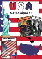 Vorschau - Arbeitsblätter - USA Materialpaket: Wichtige Geschichte und Merkmale - Deckblatt