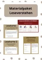 Vorschau - Arbeitsblätter - Materialpaket Lesen / Leseverstehen - Deckblatt