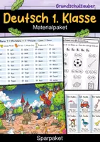Vorschau - Unterrichtsreihen - Deutsch 1. Klasse Materialpaket | Deutsch Komplettpaket | Anfangsunterricht - Deckblatt