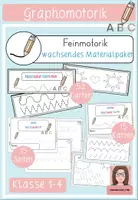 Vorschau - Arbeitsblätter - wachsendes Materialpaket Graphomotorik - Deckblatt