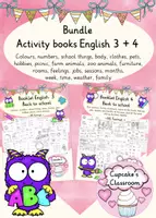 Aperçu - Feuilles d'exercices - Anglais - Kit - feuilles d'exercices Back to school 3 + 4 - Worksheets English booklets - Page de couverture