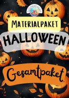 Vorschau - Stationenlernen - Materialpaket Halloween - Deckblatt