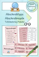 Vorschau - Mal- und Bastelvorlagen - Abschreibregeln/Abschreibtipps: Materialpaket - Deckblatt