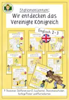 Vorschau - Arbeitsblätter - Paket: Das Vereinigte Königreich Großbritannien und Nordirland - Deckblatt