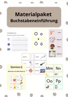 Vorschau - Spiele - Materialpaket Buchstabeneinführung - Deckblatt