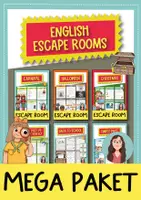 Vorschau - Arbeitsblätter - Escape Rooms / Breakout Rooms: wachsendes Paket (Englisch) - Deckblatt