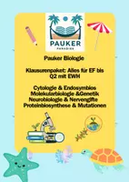 Vorschau - Prüfungsvorbereitung - Pauker Biologie - Klausurenpaket: Alles für EF bis Q2 mit EWH - Deckblatt