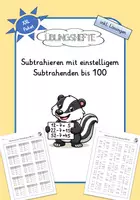 Vorschau - Arbeitsblätter - XL Materialpaket - Subtrahieren bis 100 - Deckblatt