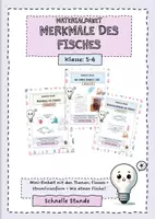 Vorschau - Mal- und Bastelvorlagen - Materialpaket - Fische (Körperform, Atmung und Flossen) - Deckblatt