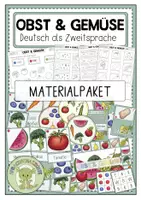Vorschau - Spiele - OBST & GEMÜSE (wachsendes Materialpaket) - DaZ / Deutsch - Deckblatt