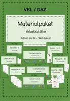 Vorschau - Arbeitsblätter - Materialpaket Zahlen DAZ - Deckblatt