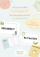 Vorschau - Stationenlernen - Materialpaket: Leseförderung & Freiarbeit – Set mit Belohnungssystem - Deckblatt