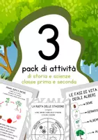 anteprima - Esercizi - Raccolta di materiali di storia e scienze per le classi prima e seconda - Pagina di copertina
