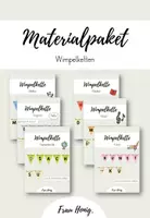 Vorschau - Poster - Materialpaket Wimpelketten Fächer/ Mathe, Deutsch, Sachunterricht, Musik Kunst, Englisch - Deckblatt