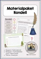 Vorschau - Arbeitsblätter - Materialpaket: Wir schreiben ein Rondell - Deckblatt